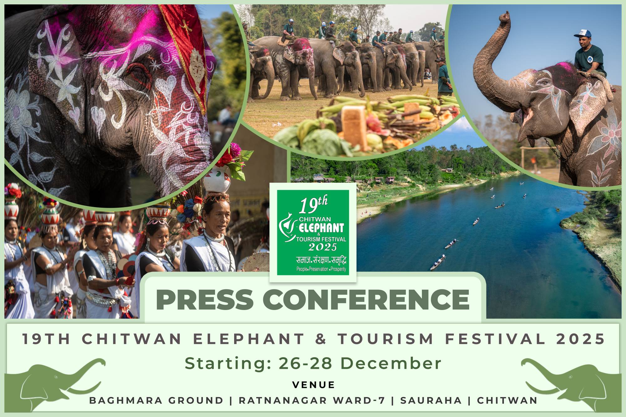 चितवनमा ११ पुसदेखि हात्ती तथा पर्यटन महोत्सव हुने