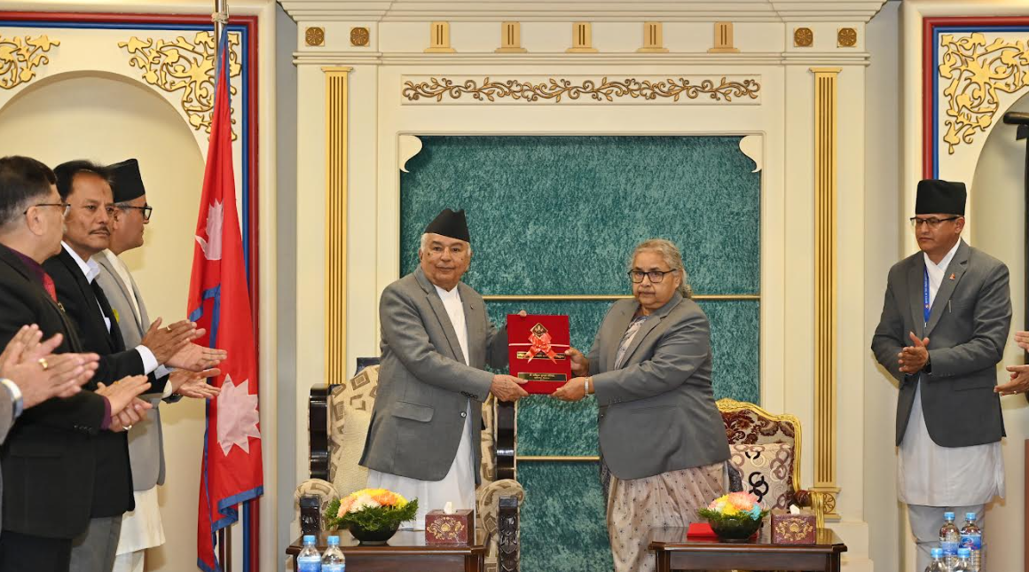 प्रधानमन्त्रीद्वारा राष्ट्रपतिसमक्ष राष्ट्रिय सुरक्षा परिषद्को वार्षिक प्रतिवेदन पेश