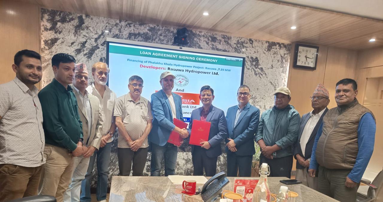 एनआईसी एशिया बैंकको नेतृत्वमा फालाखु खोला जलविद्युत आयोजनामा ९५ करोड २० लाख लगानी सुनिश्चित