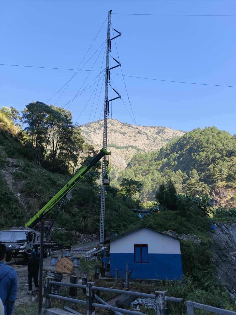 इआरएस टावर प्रयोग गरी २१ दिनपछि सञ्चालनमा आयो कालीगण्डकी करिडोर प्रसारण लाइन